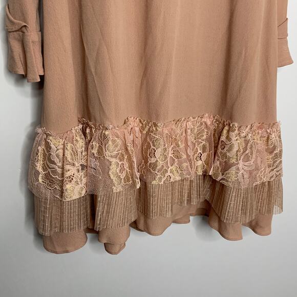 For Love And Lemons Claire Pleated Ruffle Dress - Picture 6 of 16